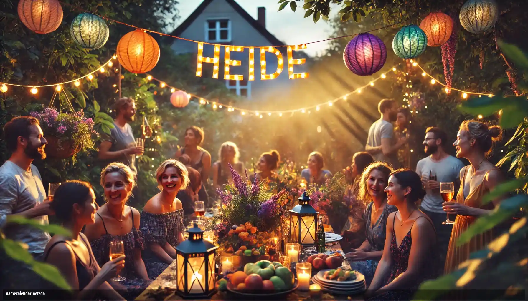 Fejring af navnedag og navn - Heide