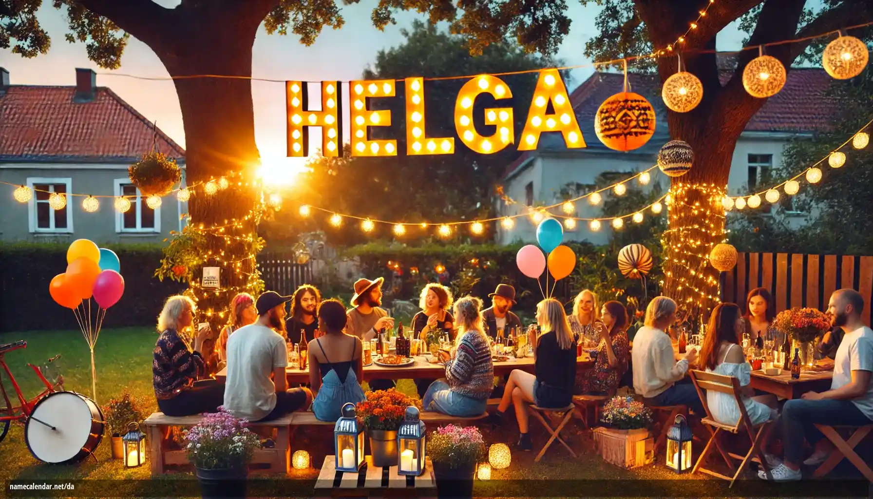 Fejring af navnedag og navn - Helga