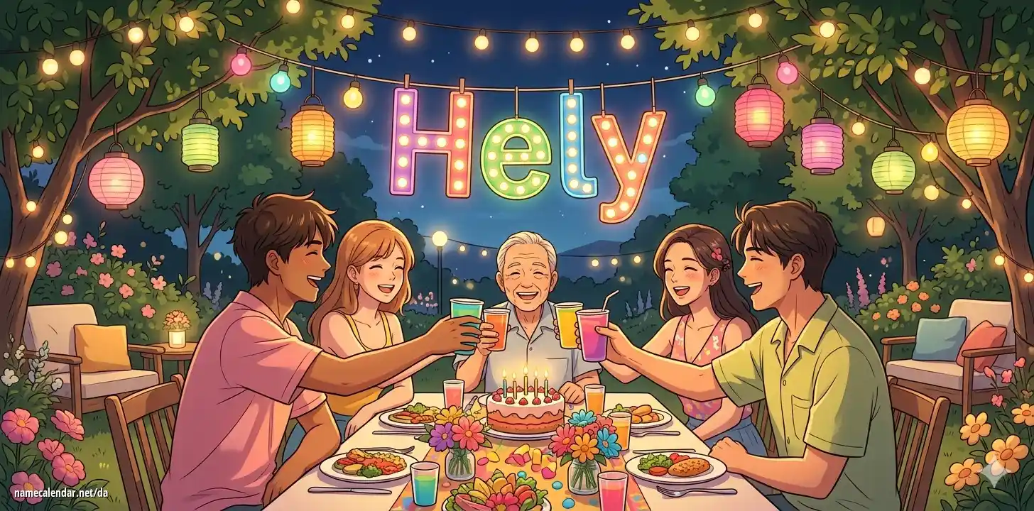Fejring af navnedag og navn - Hely