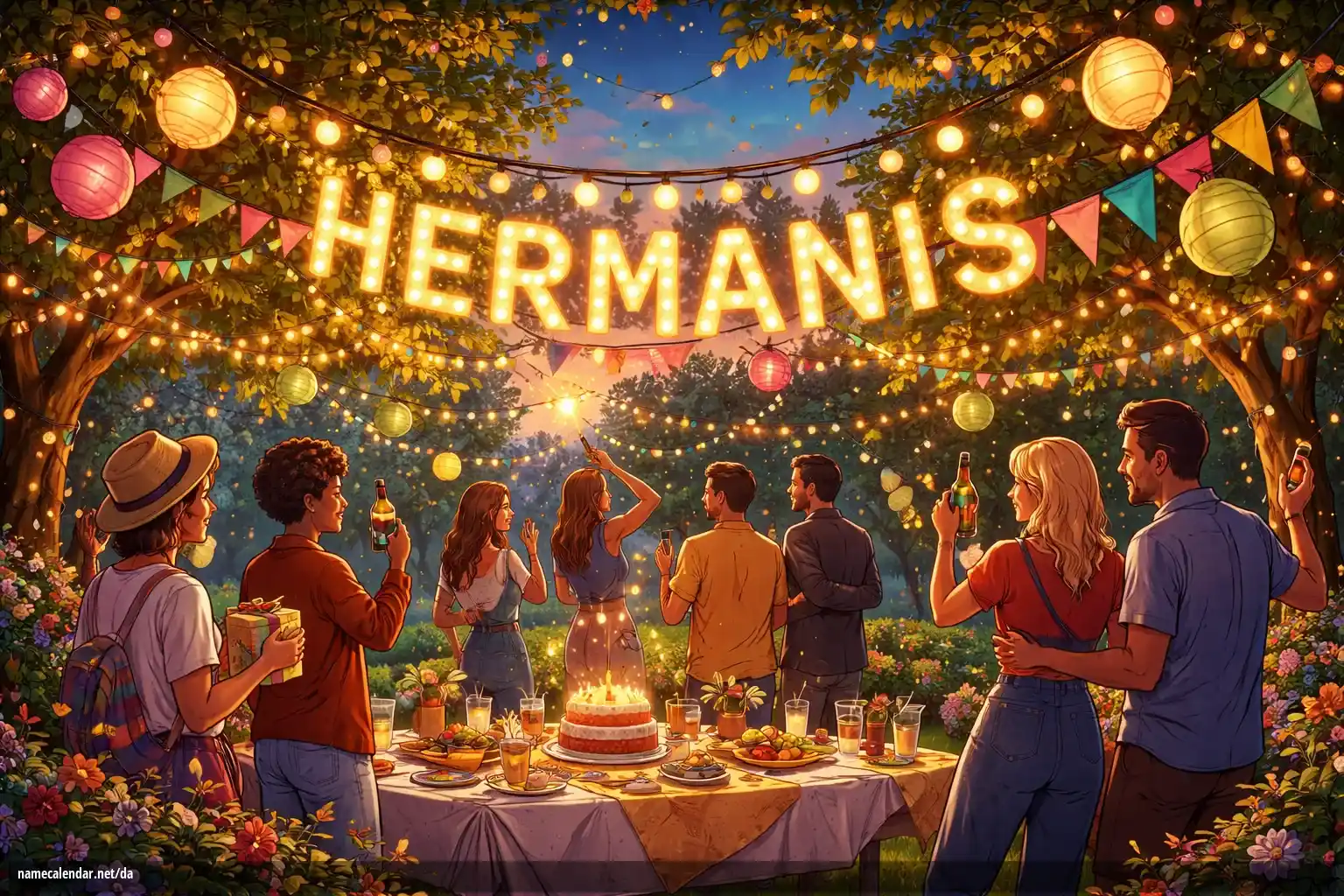 Fejring af navnedag og navn - Hermanis