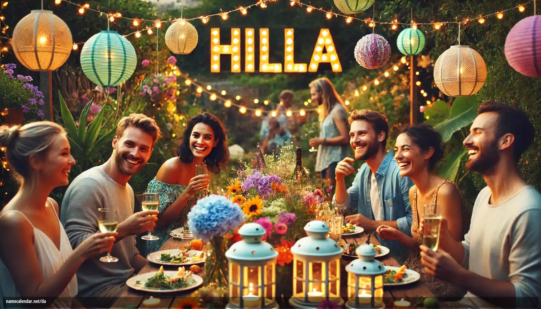 Fejring af navnedag og navn - Hilla