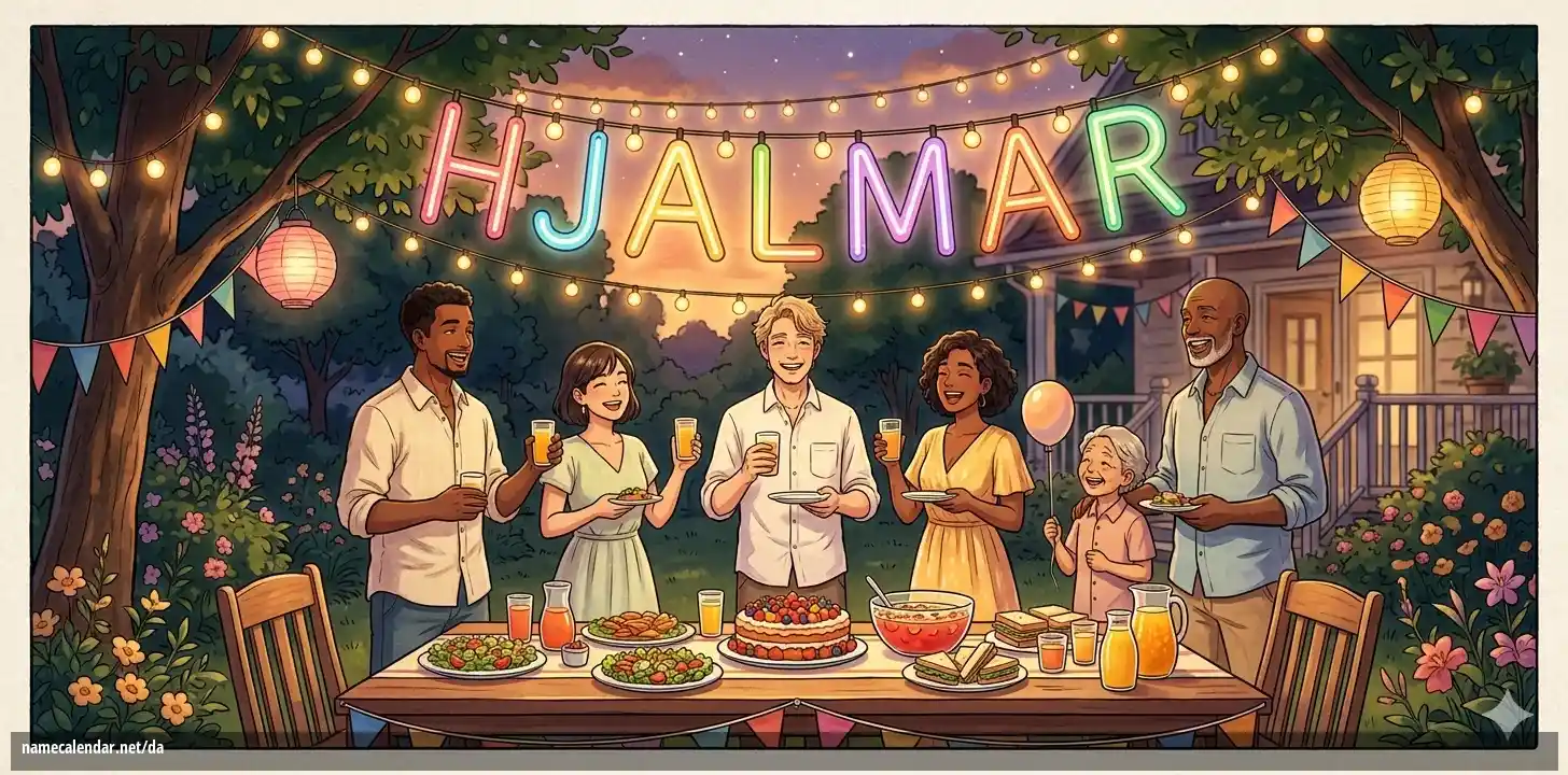Fejring af navnedag og navn - Hjalmar