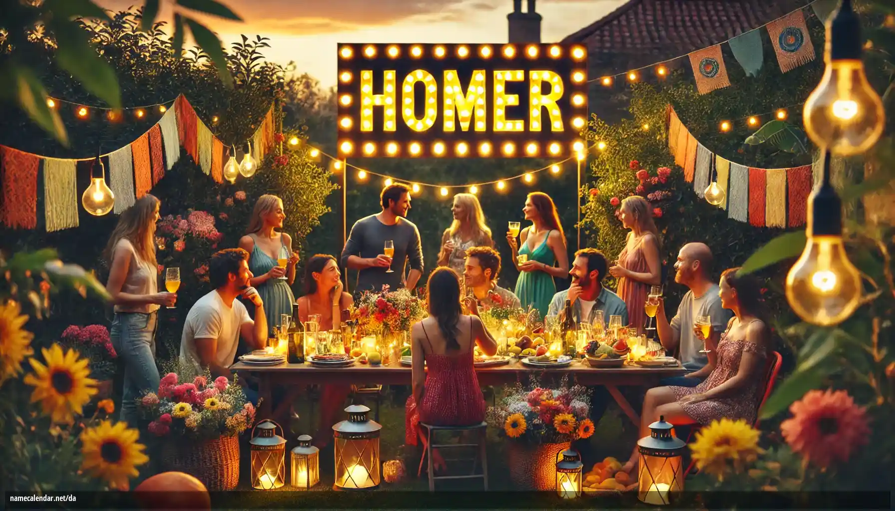 Fejring af navnedag og navn - Homer