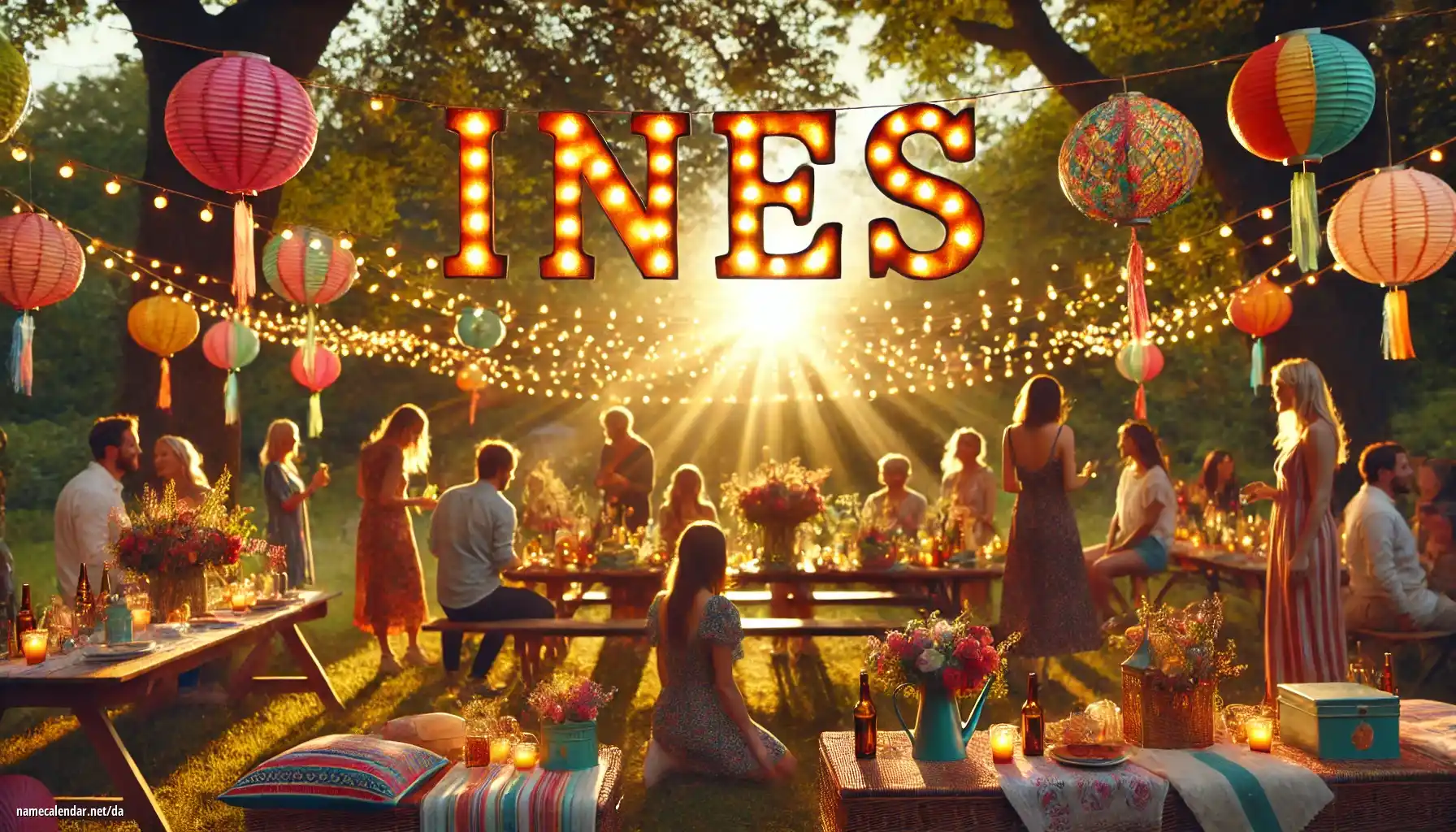 Fejring af navnedag og navn - Ines