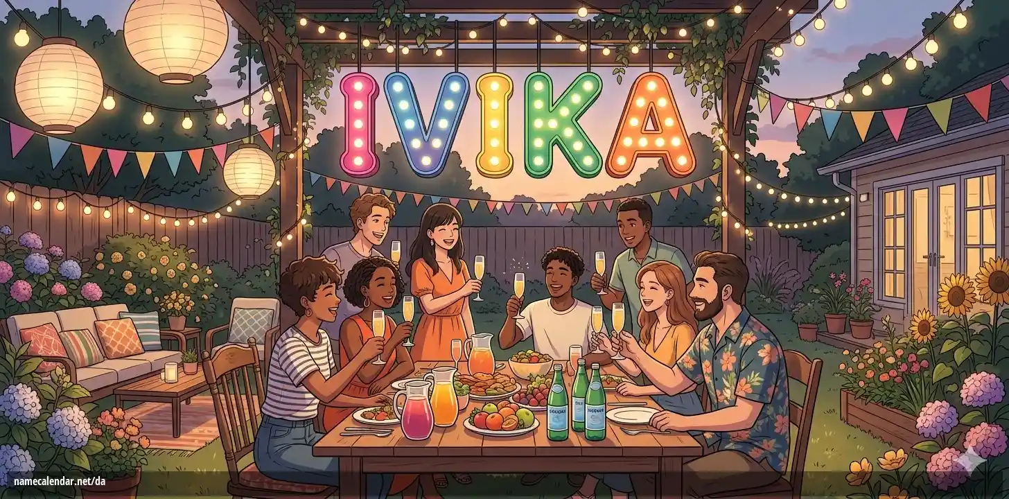 Fejring af navnedag og navn - Ivika