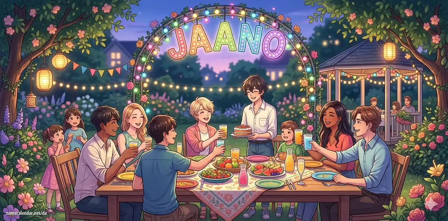 Fejring af navnedag og navn - Jaano