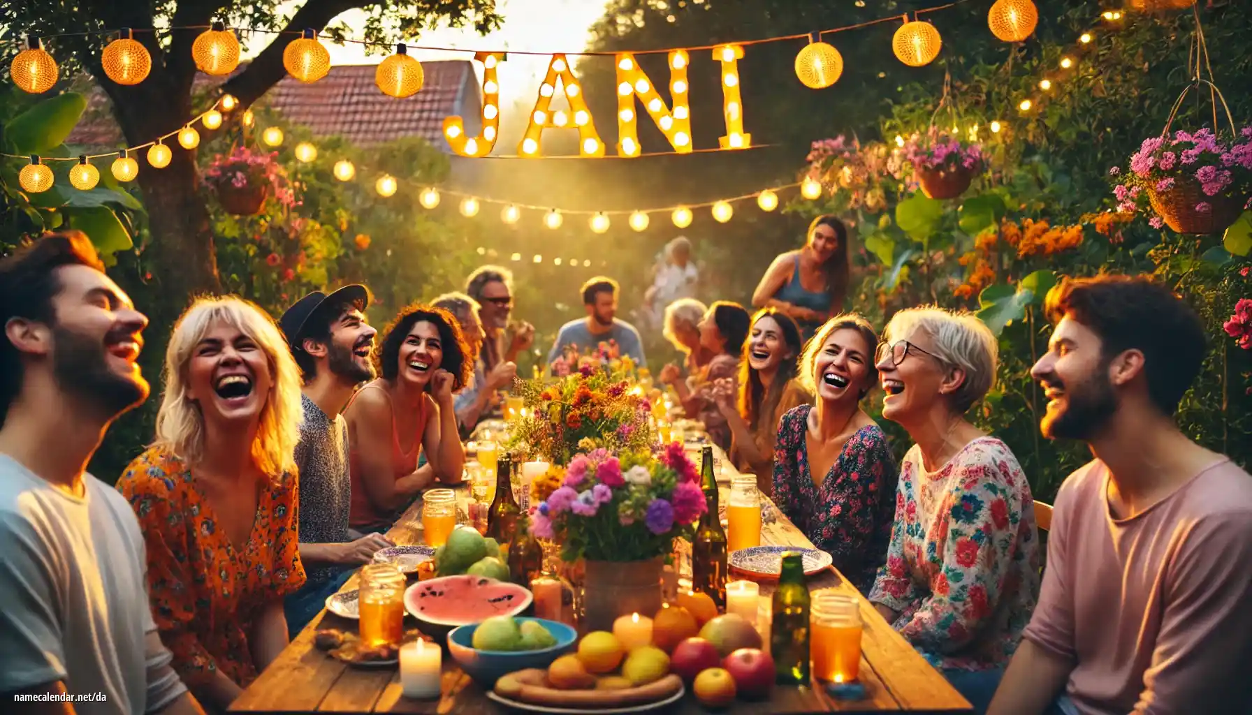 Fejring af navnedag og navn - Jani