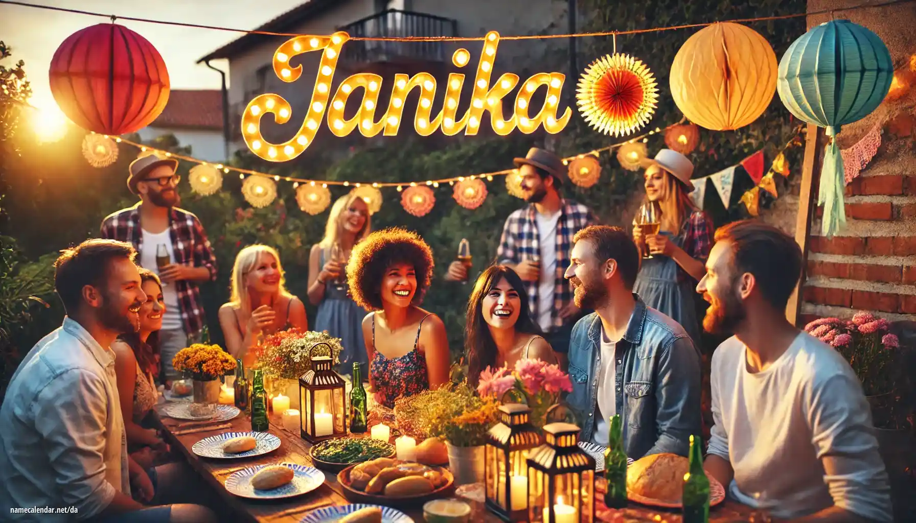 Fejring af navnedag og navn - Janika