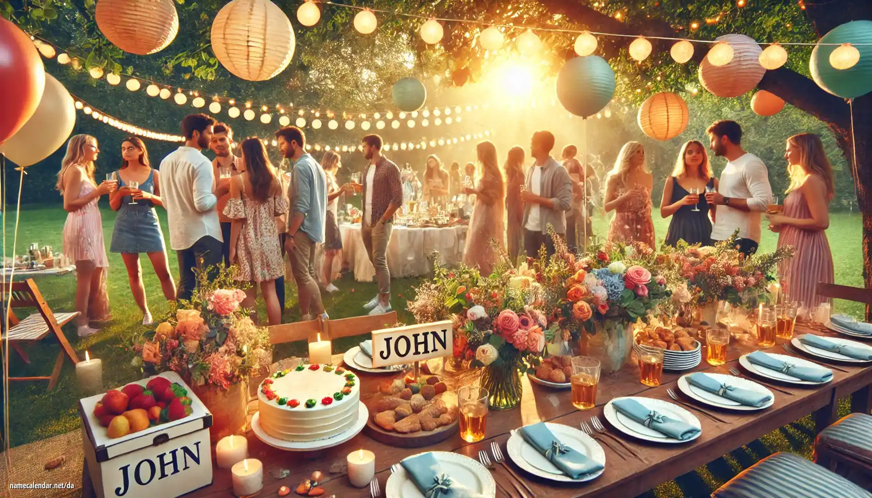 Fejring af navnedag og navn - John