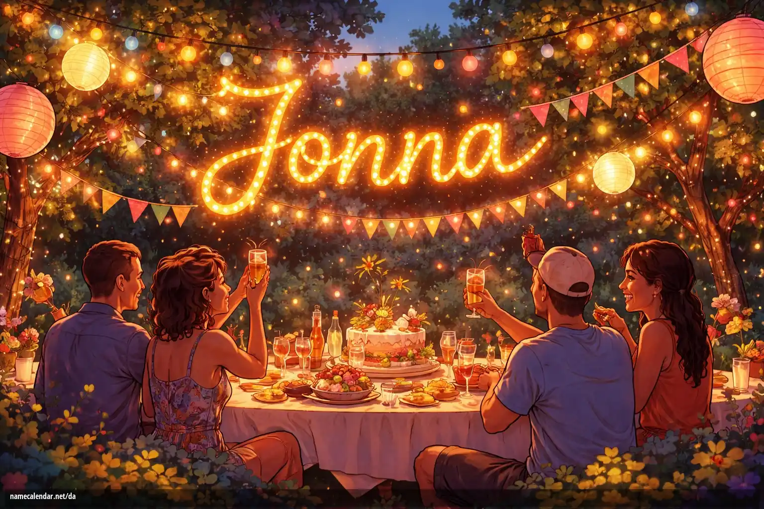 Fejring af navnedag og navn - Jonna