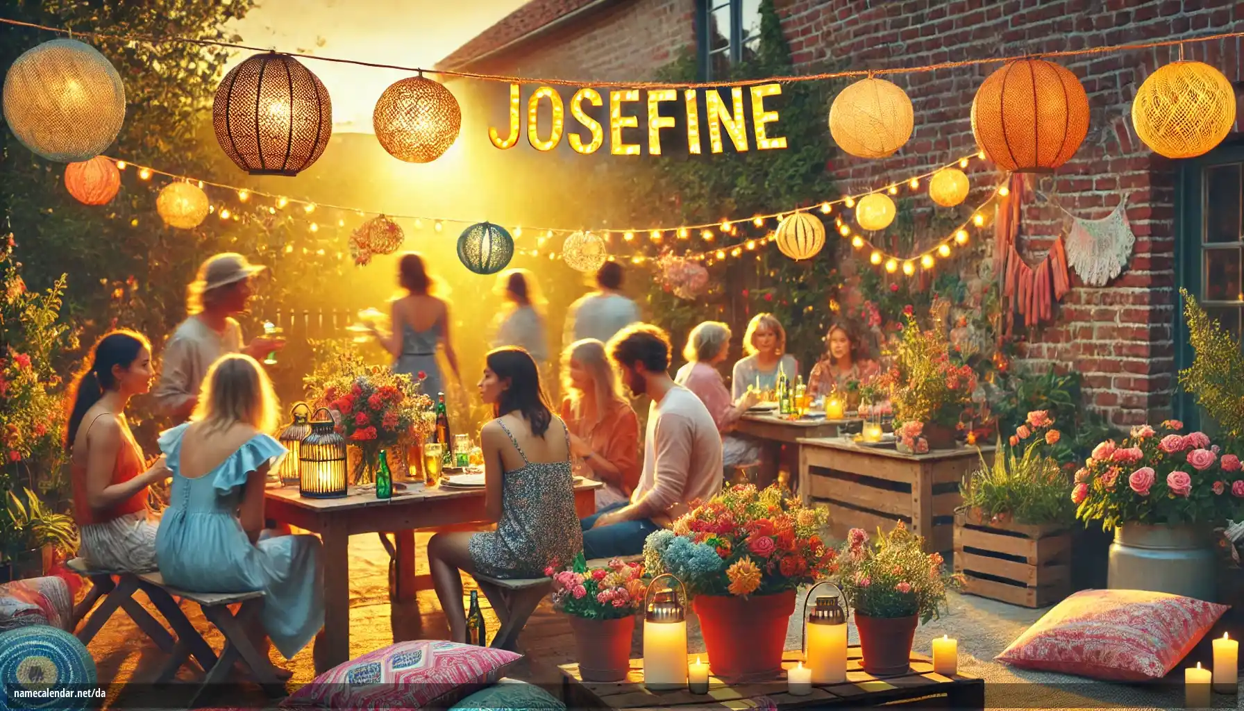 Fejring af navnedag og navn - Josefine