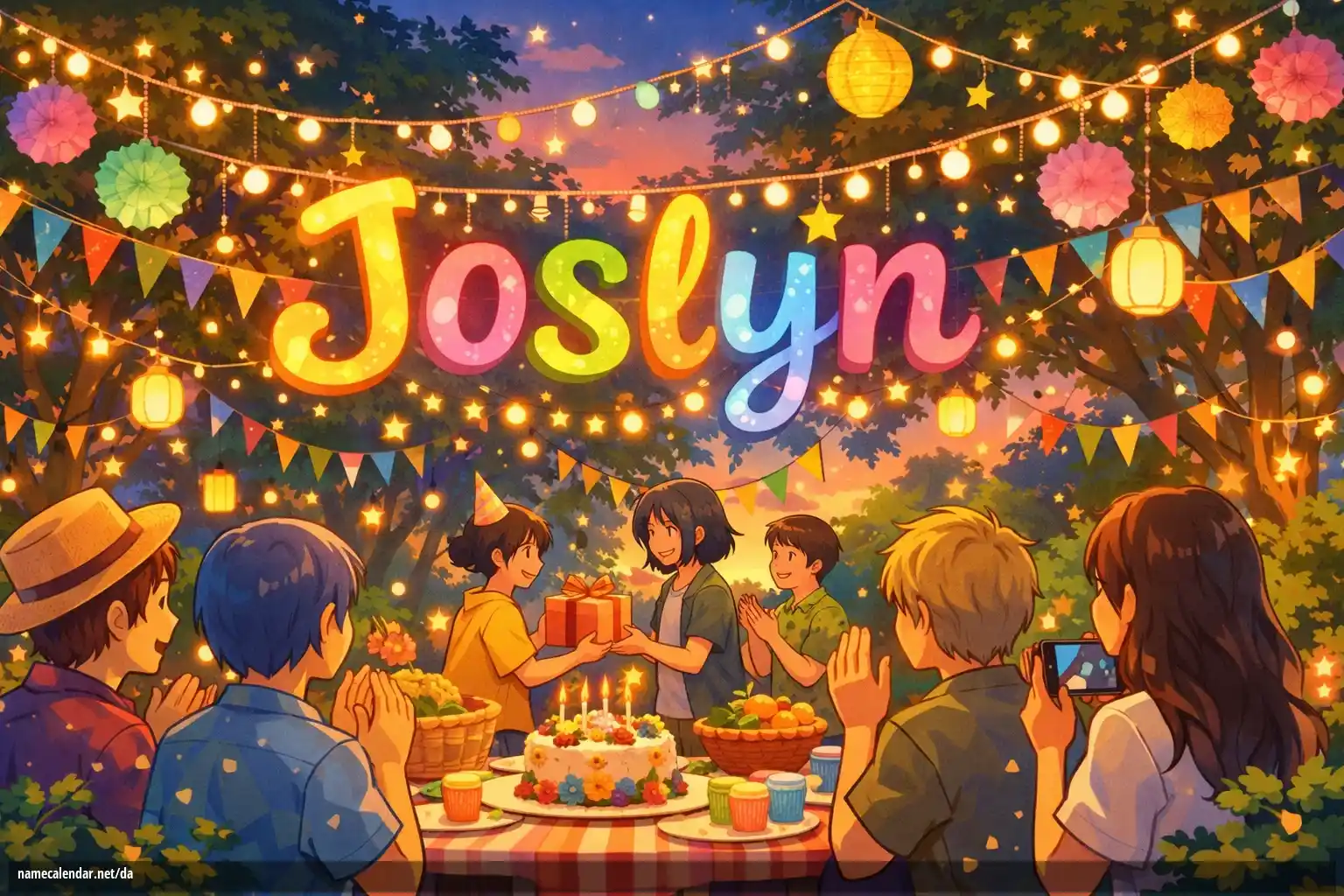 Fejring af navnedag og navn - Joslyn