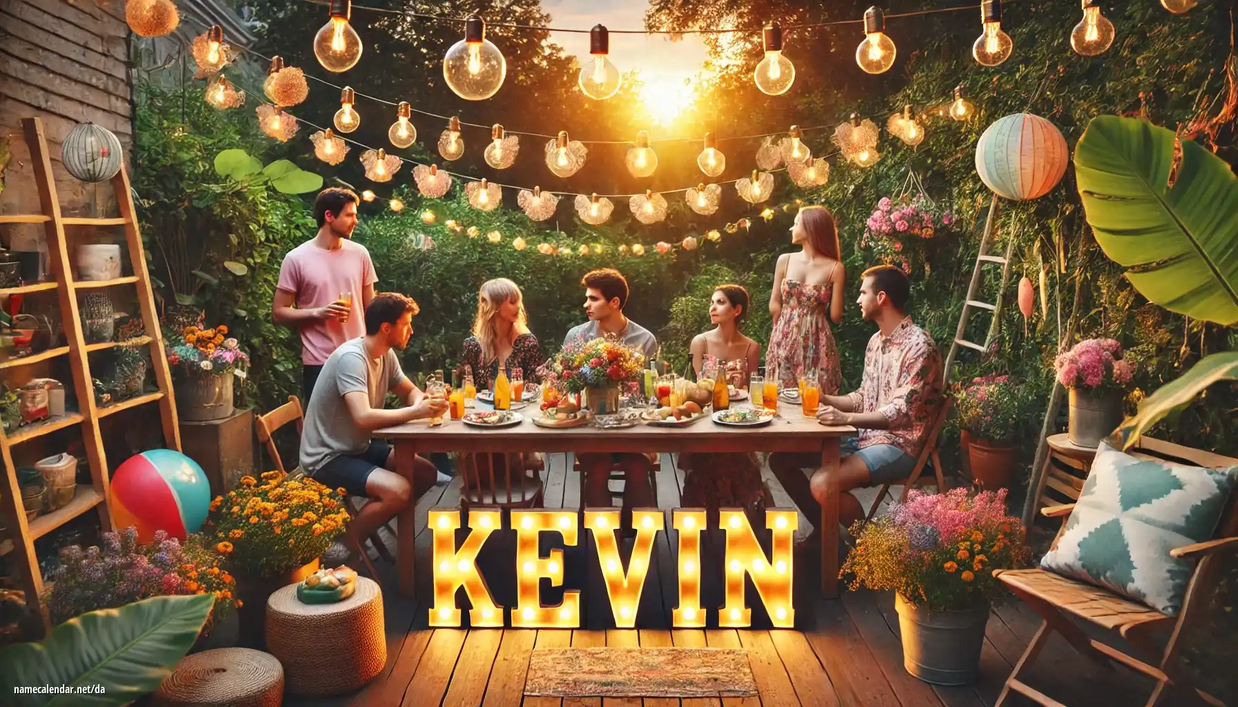 Fejring af navnedag og navn - Kévin