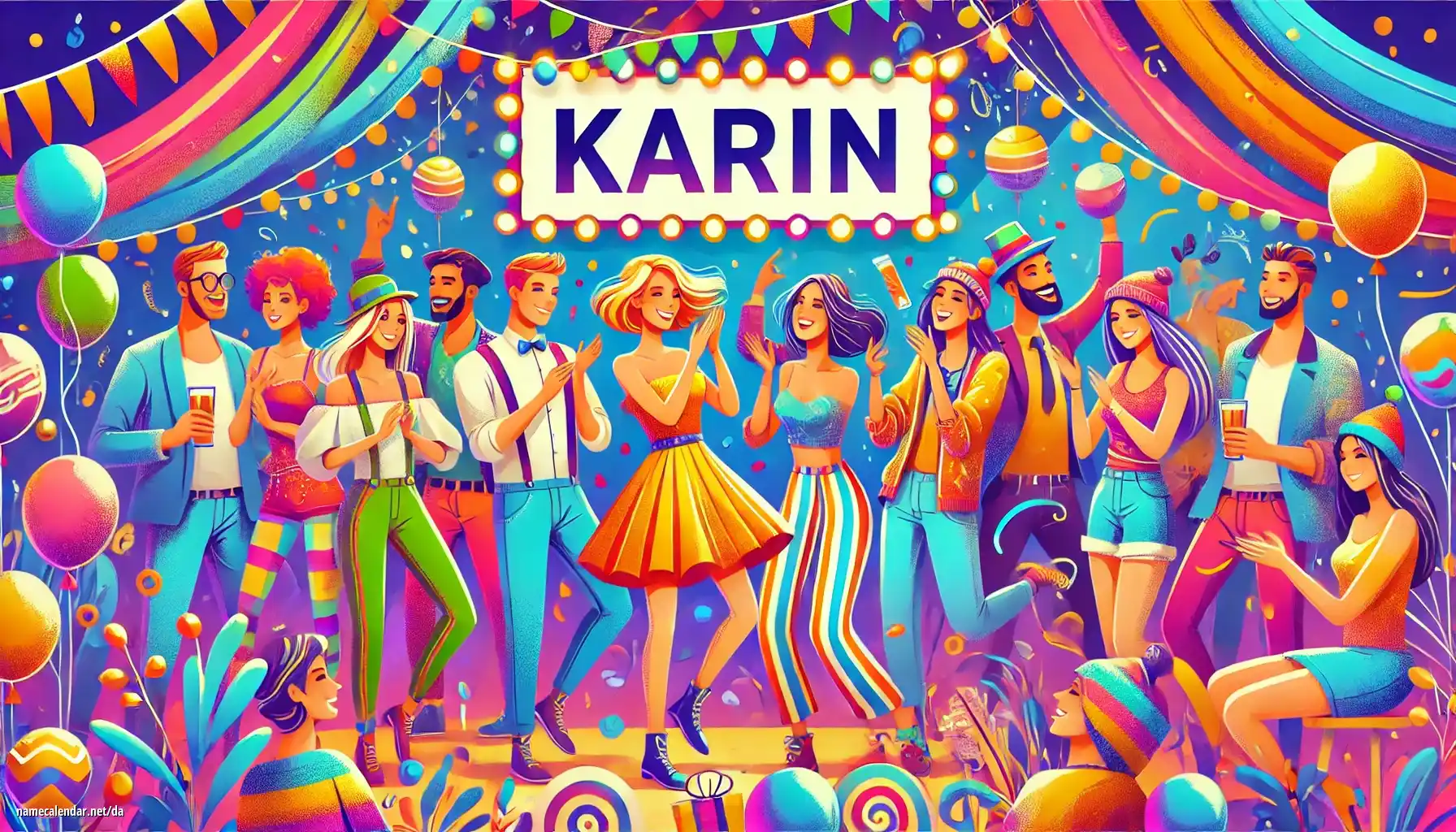 Fejring af navnedag og navn - Karin