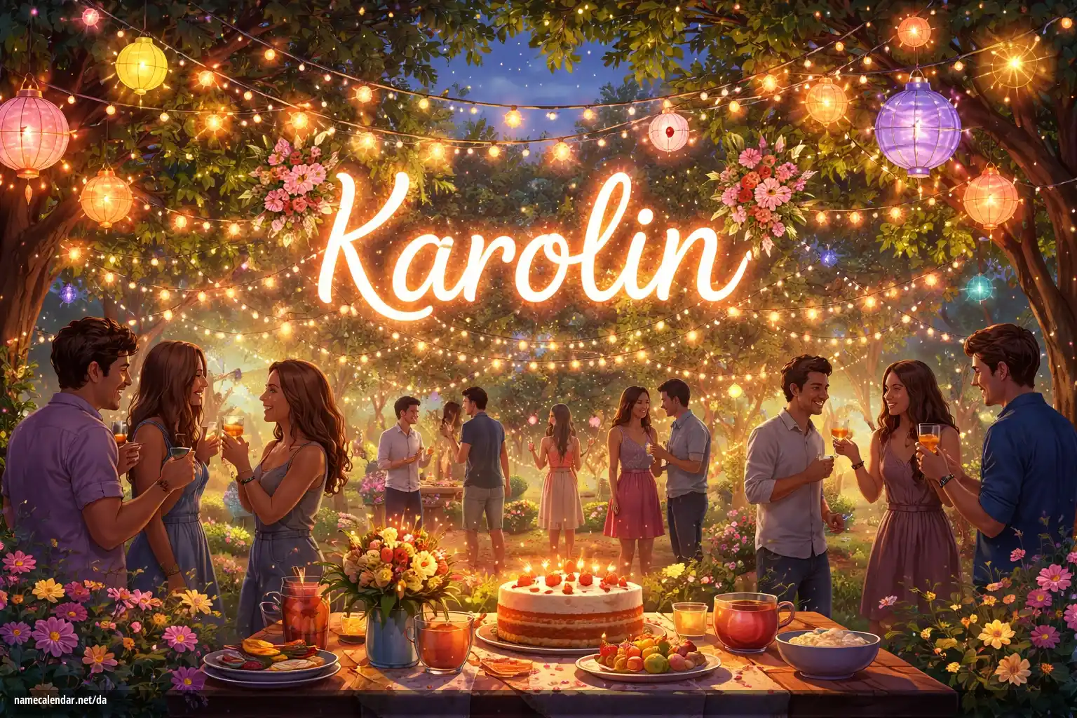 Fejring af navnedag og navn - Karolin