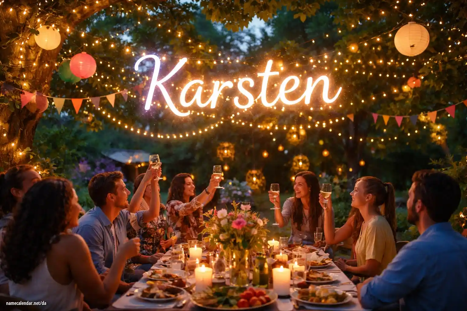 Fejring af navnedag og navn - Karsten