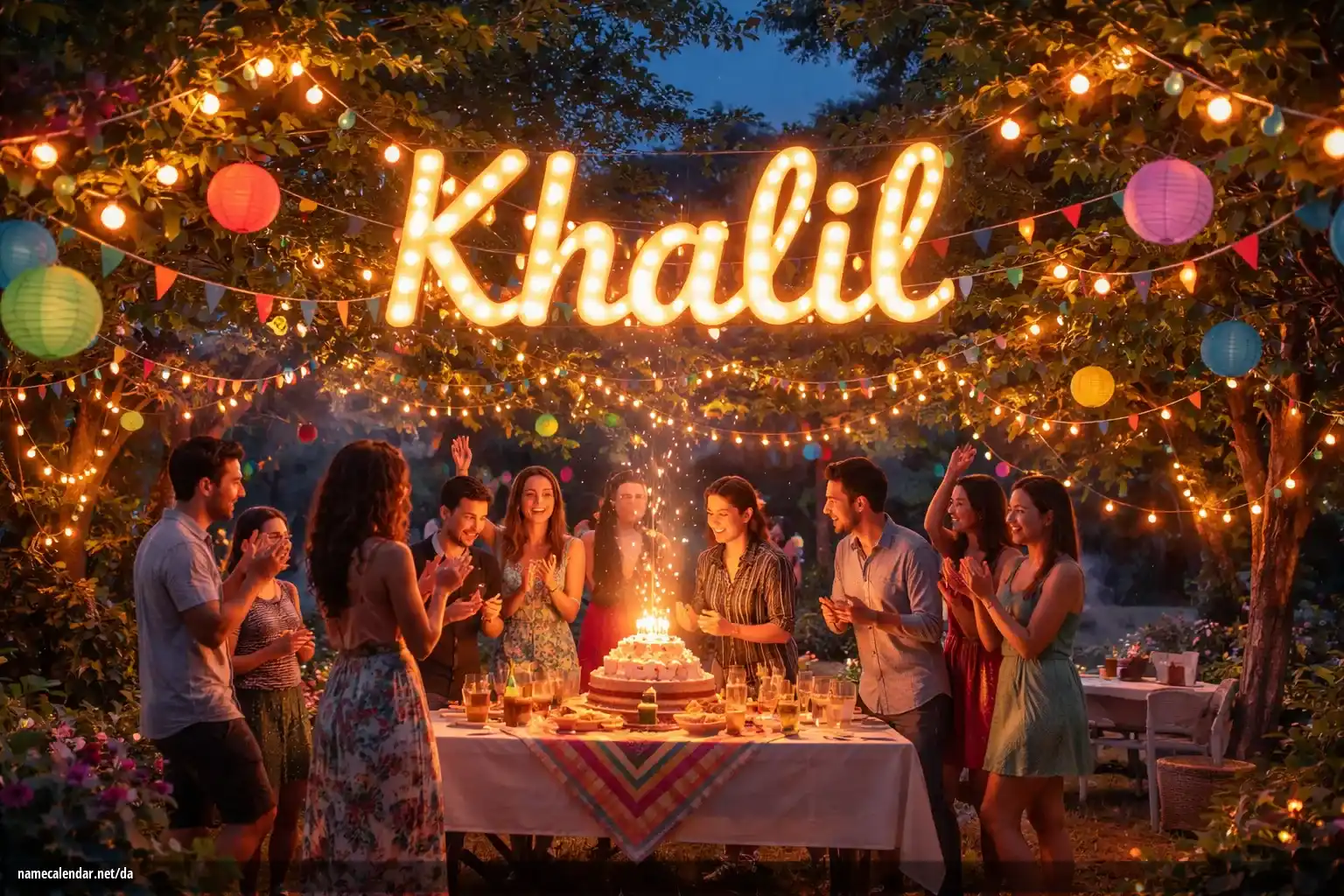 Fejring af navnedag og navn - Khalil