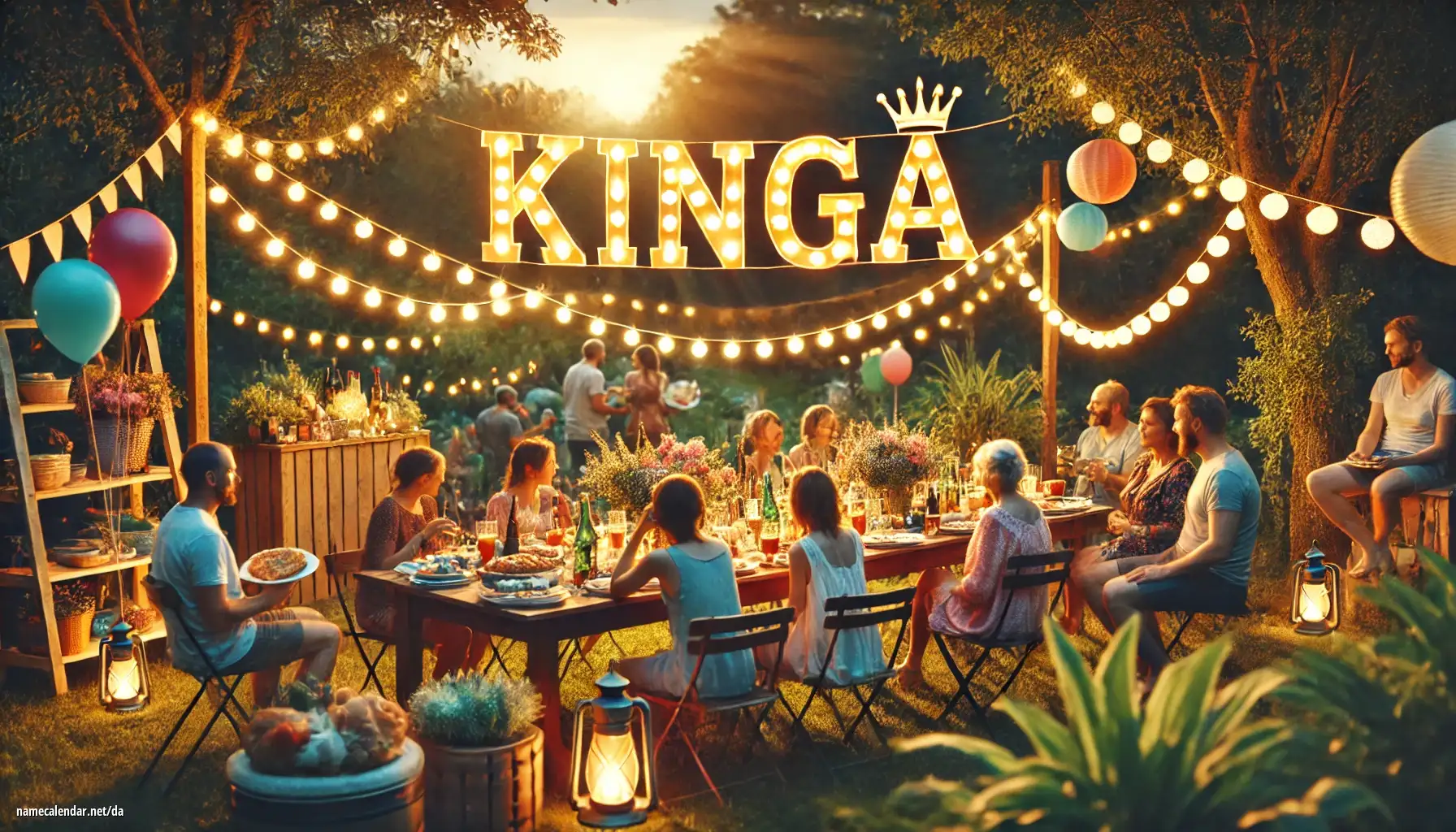 Fejring af navnedag og navn - Kinga