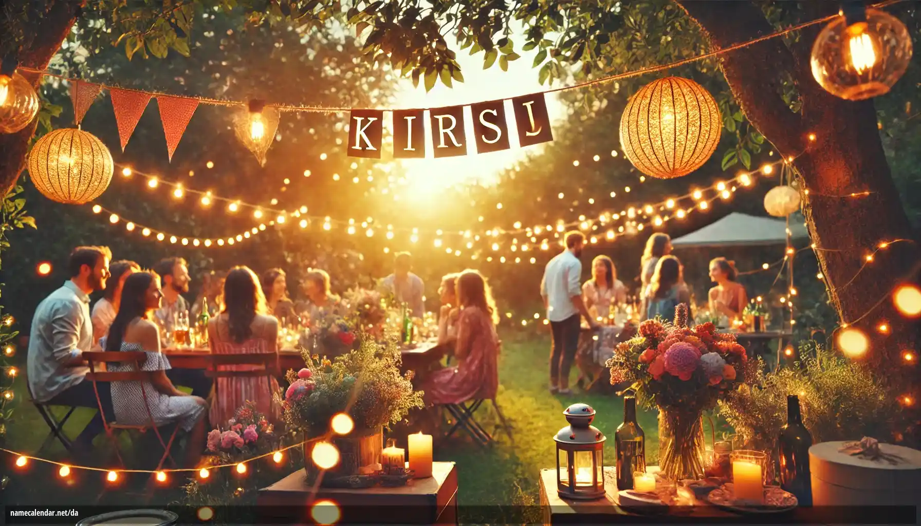 Fejring af navnedag og navn - Kirsi