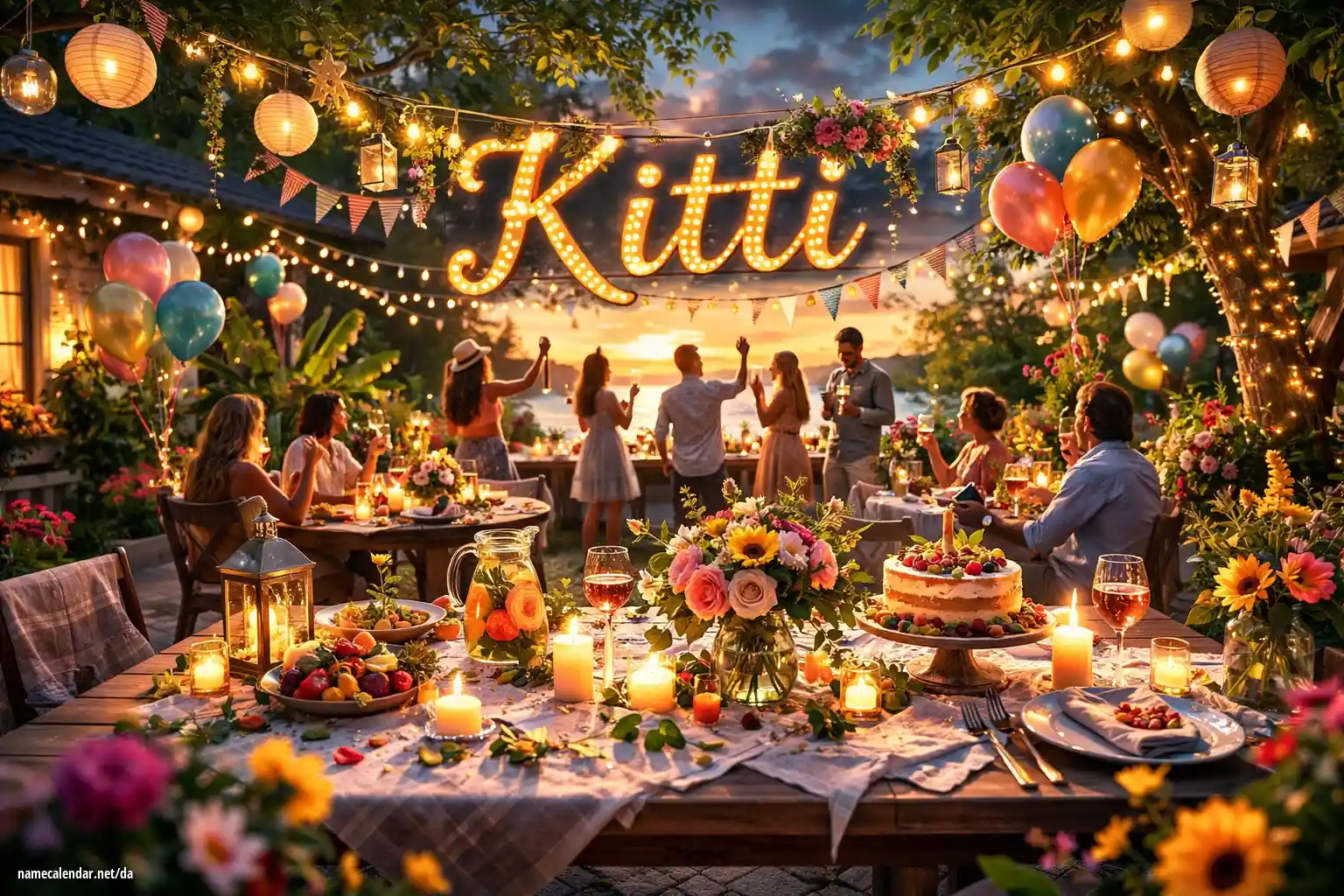 Fejring af navnedag og navn - Kitti