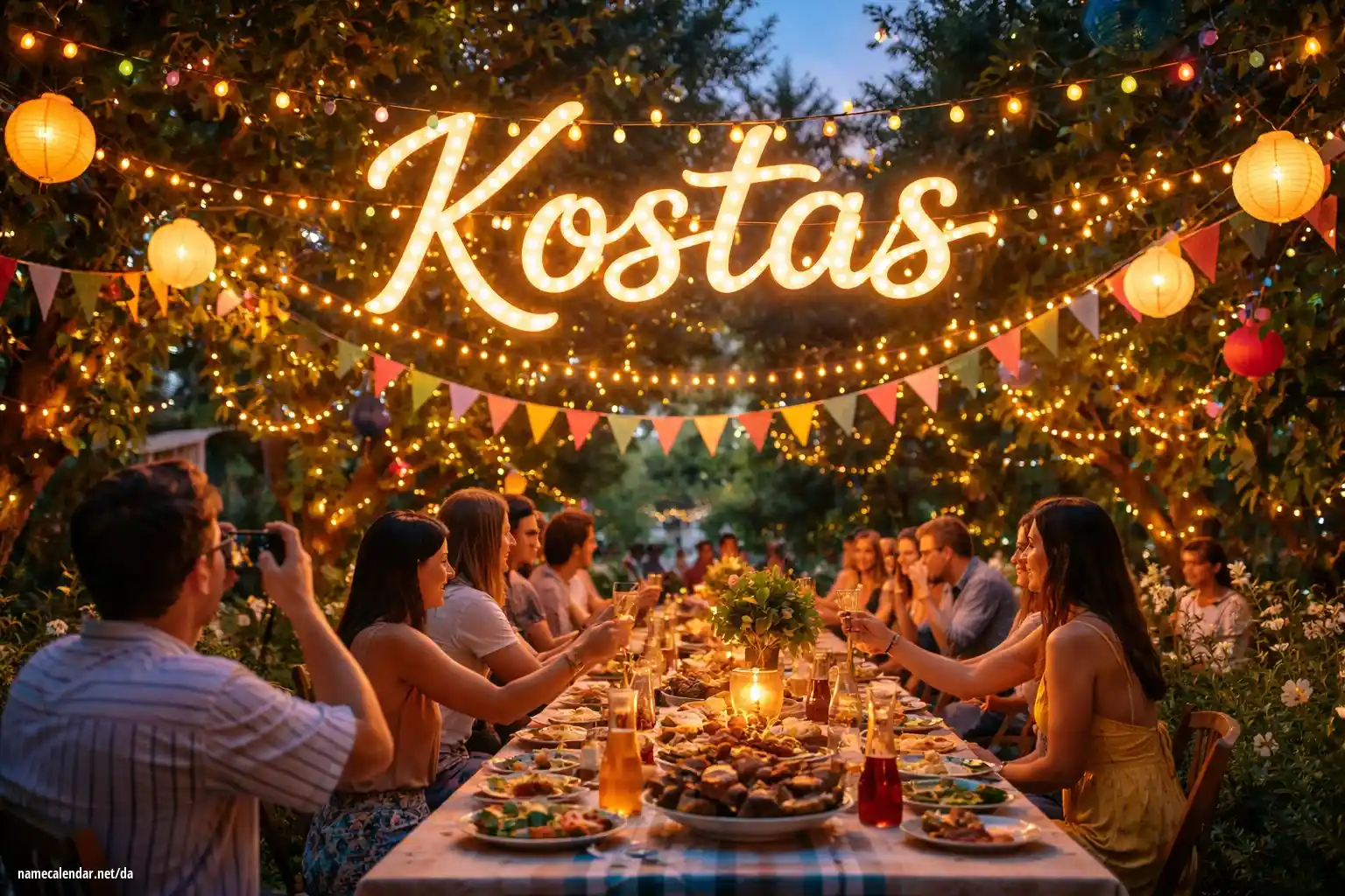 Fejring af navnedag og navn - Kostas