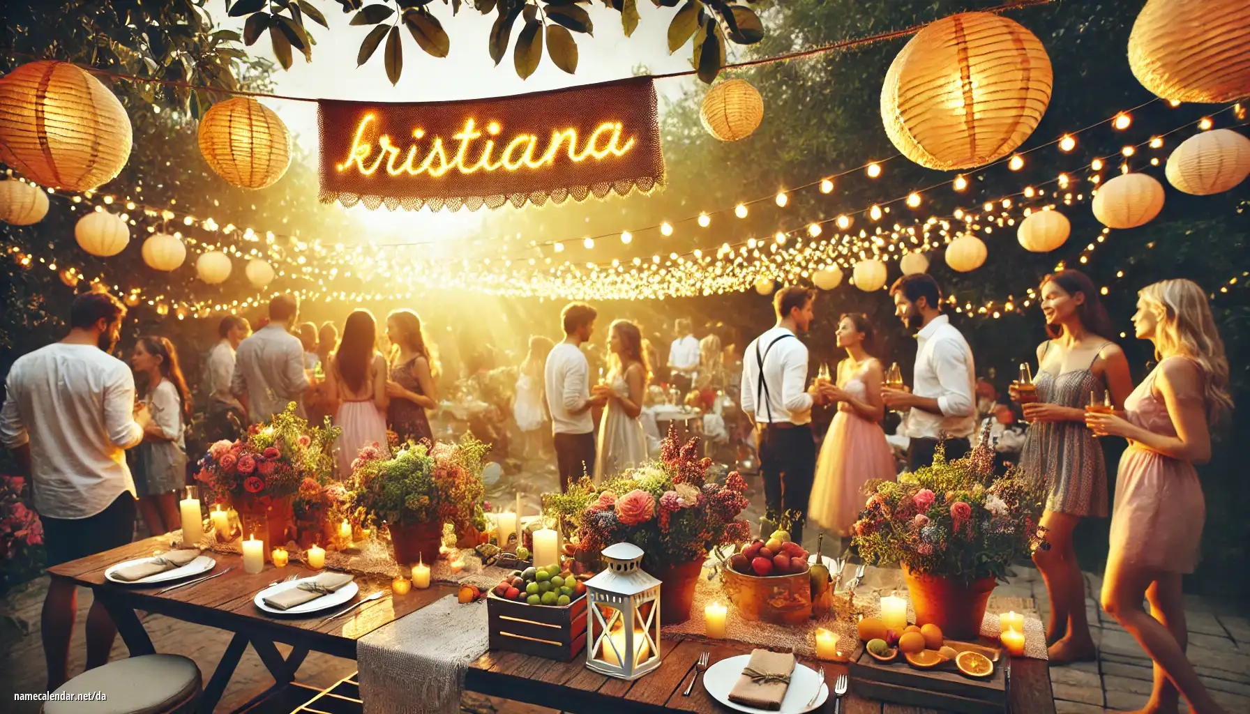 Fejring af navnedag og navn - Kristiana
