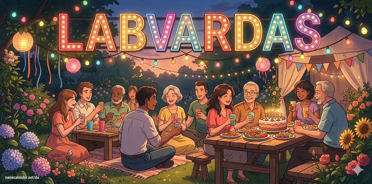 Fejring af navnedag og navn - Labvardas