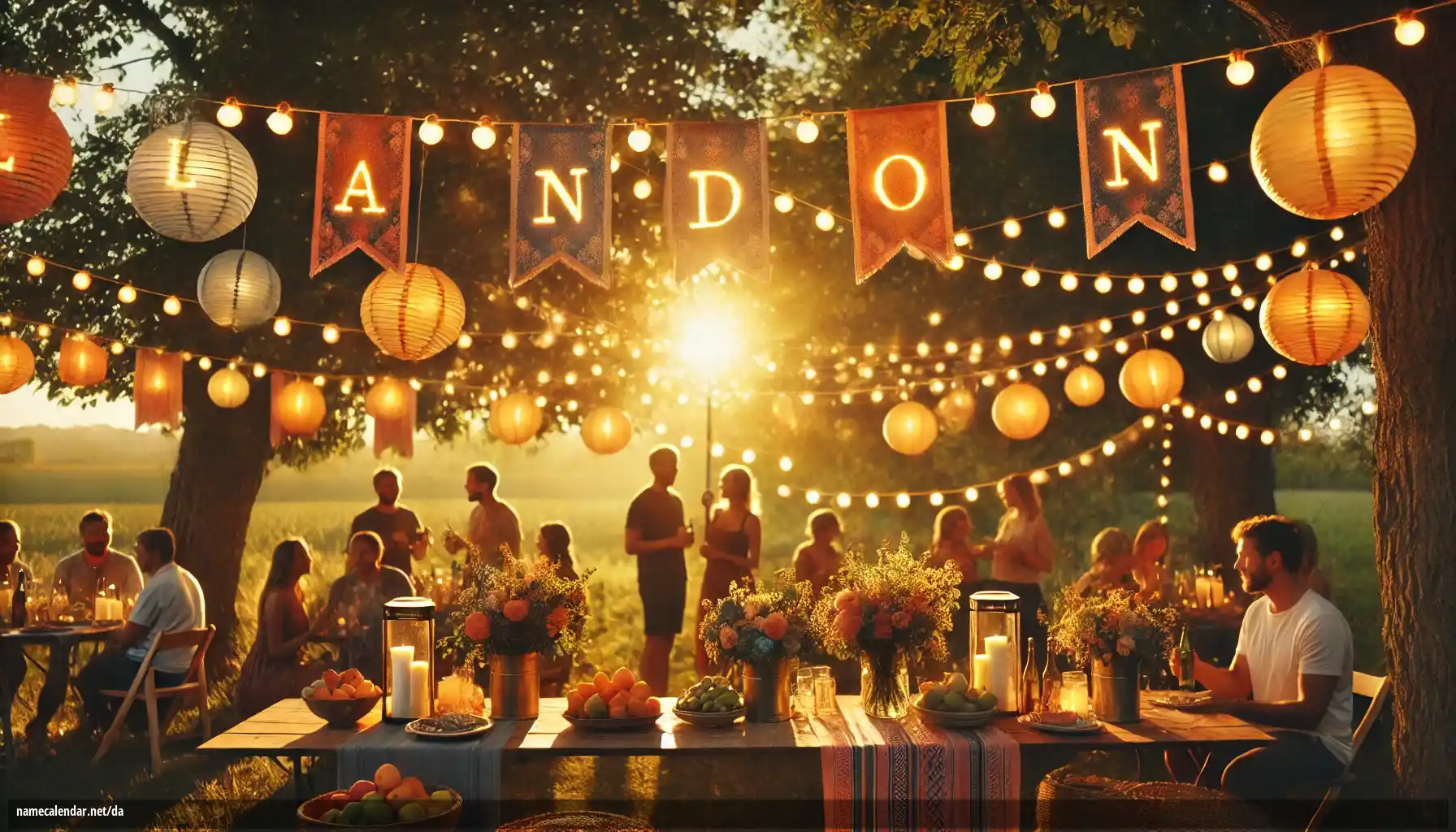 Fejring af navnedag og navn - Landon