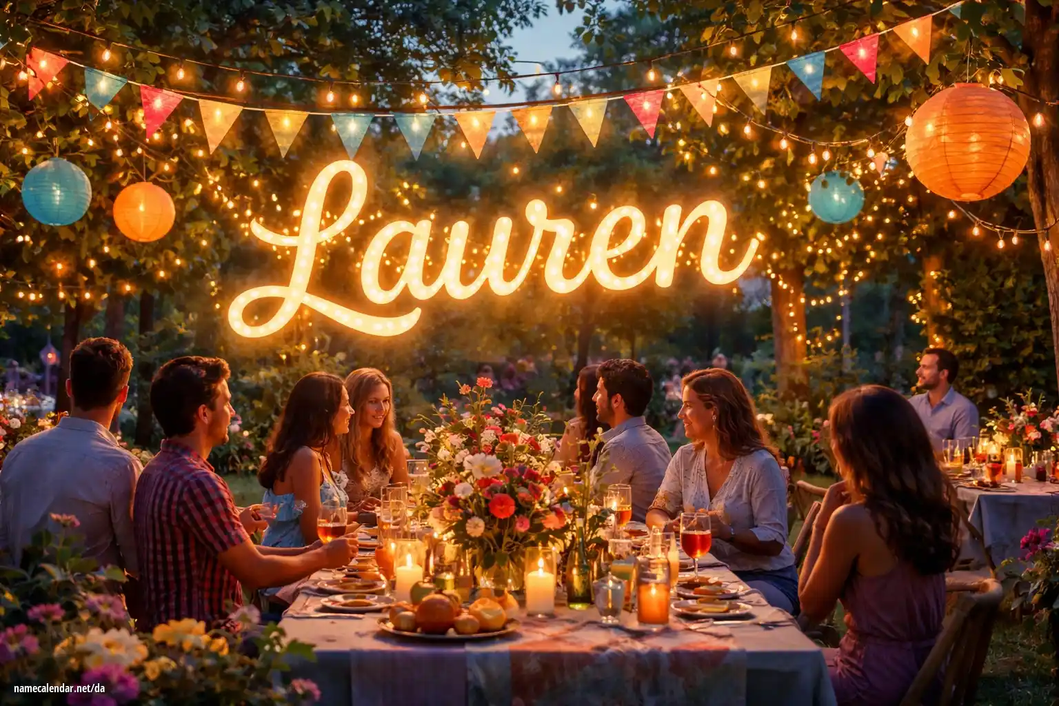 Fejring af navnedag og navn - Lauren