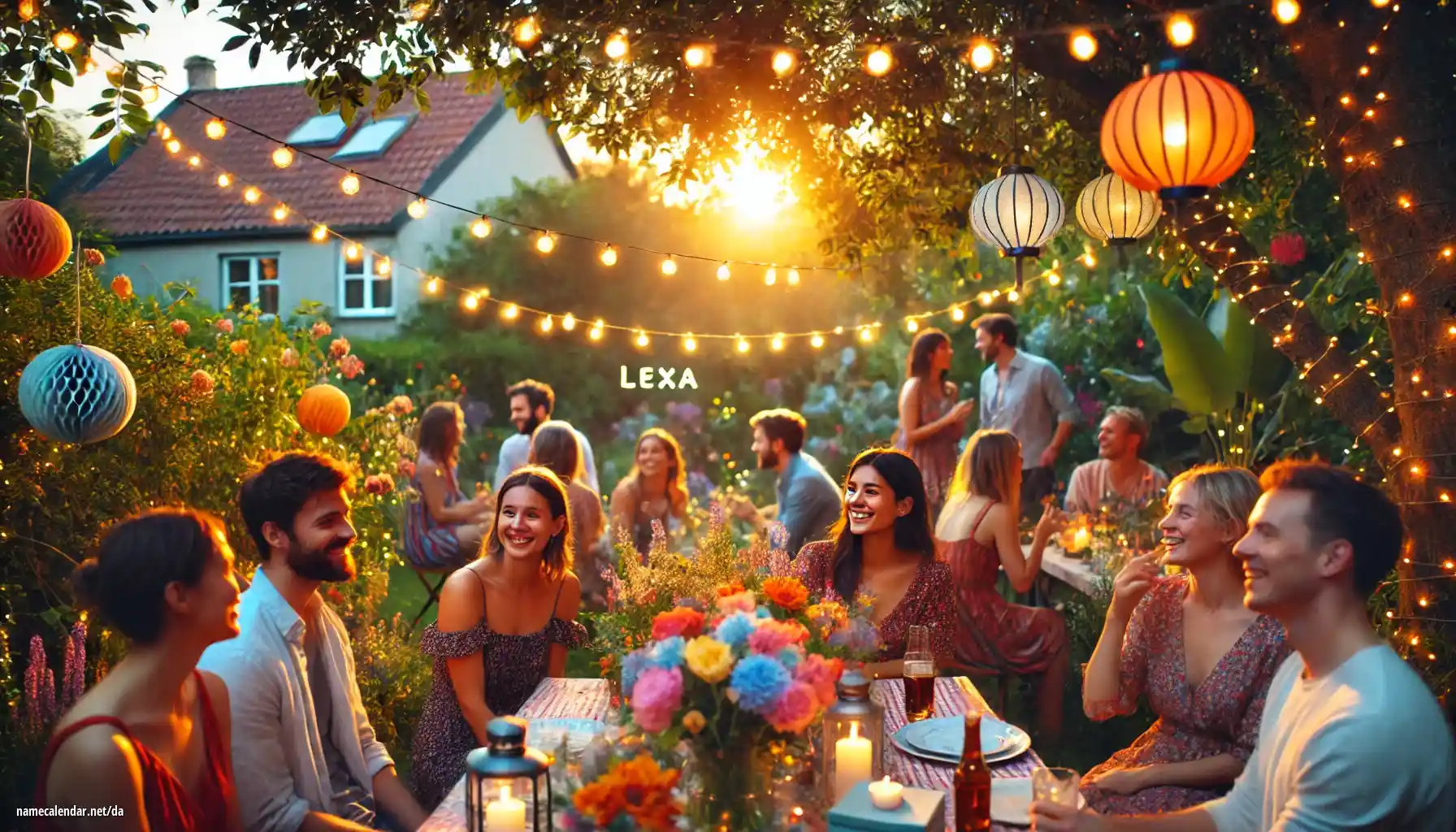 Fejring af navnedag og navn - Lexa