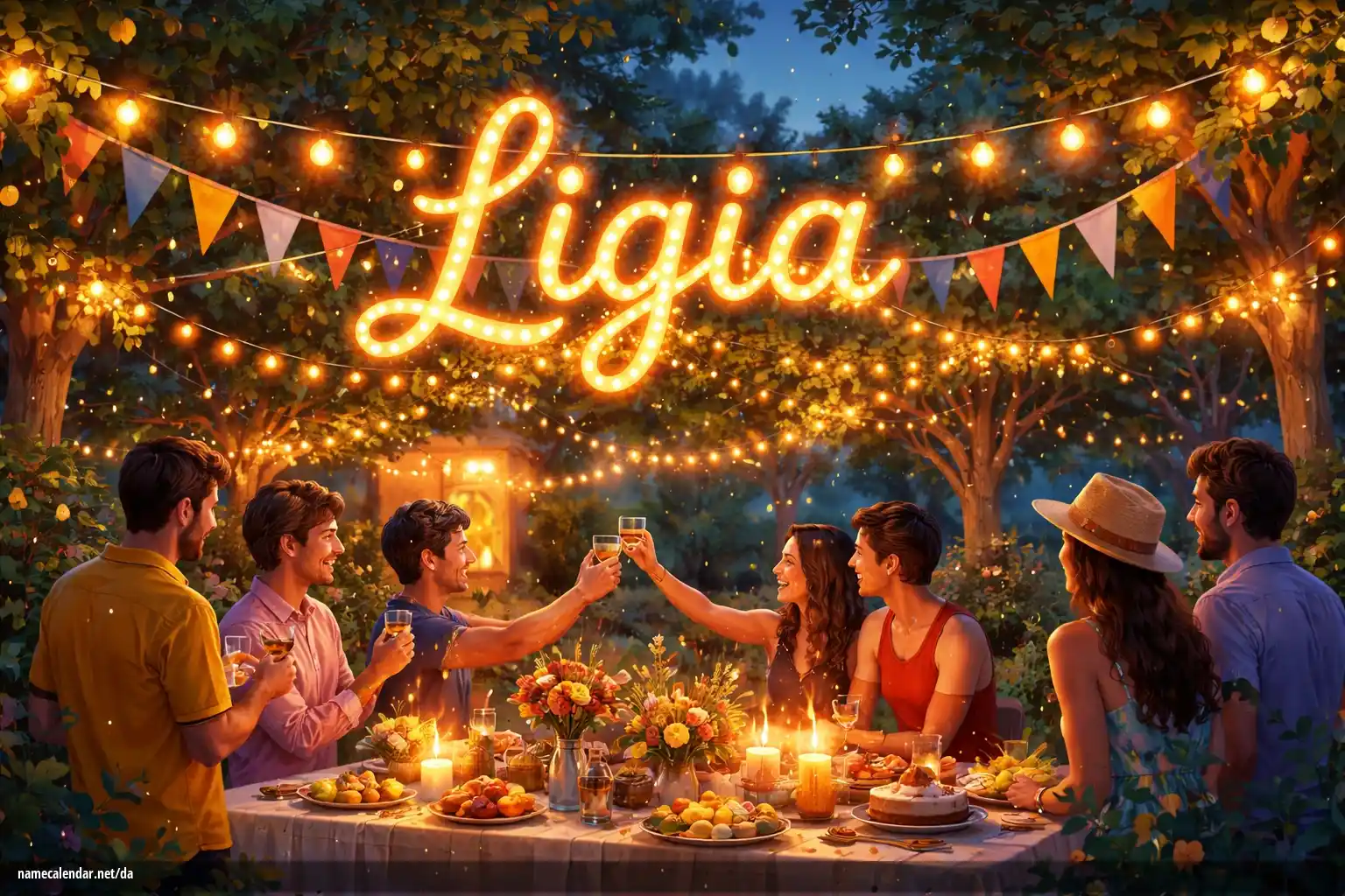 Fejring af navnedag og navn - Ligia