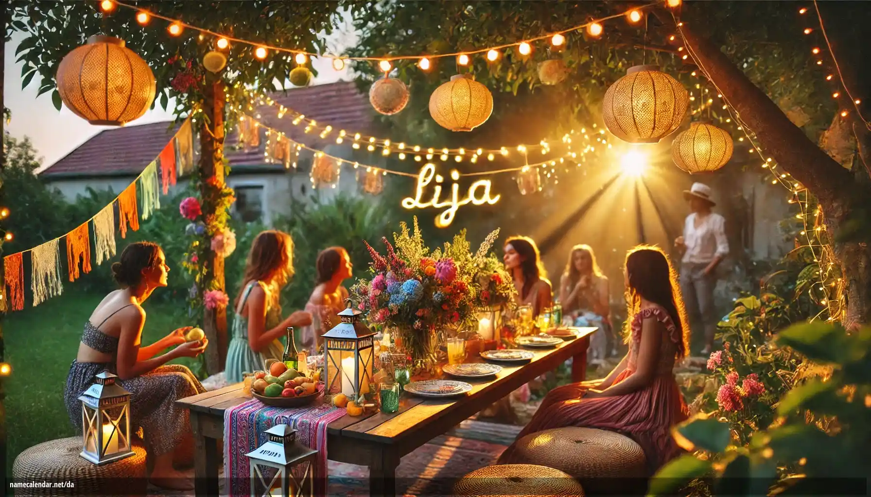 Fejring af navnedag og navn - Lija