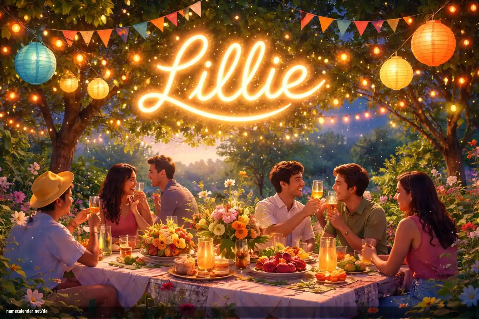 Fejring af navnedag og navn - Lillie