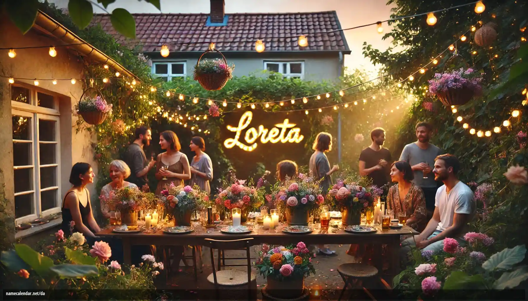 Fejring af navnedag og navn - Loreta