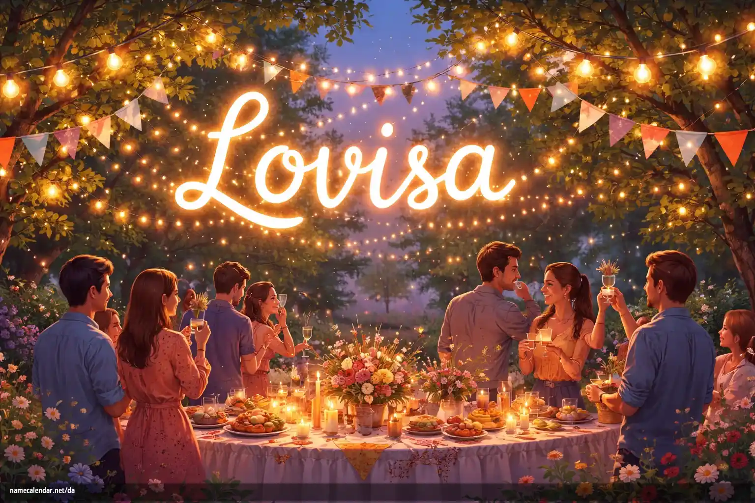 Fejring af navnedag og navn - Lovisa