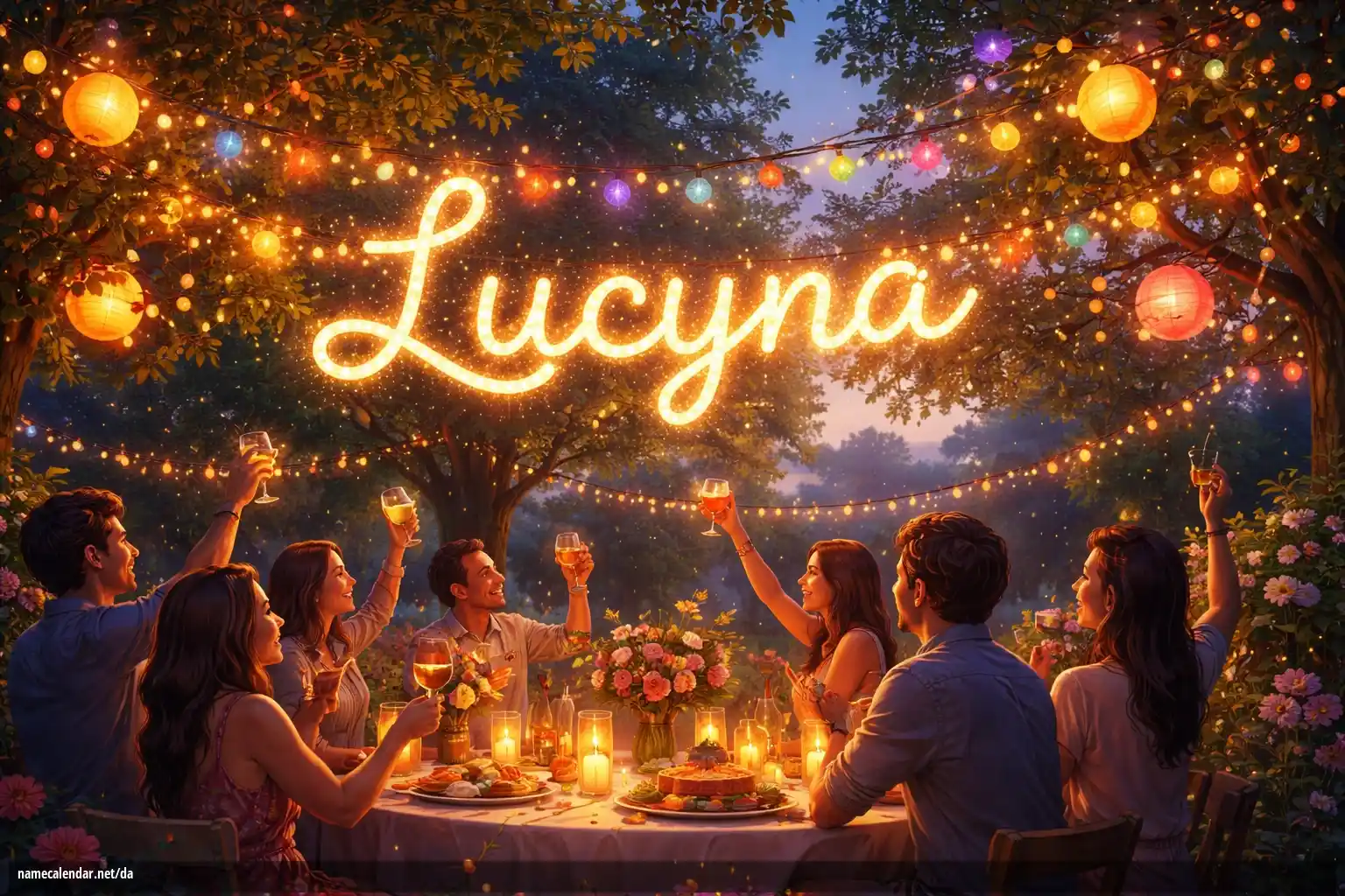 Fejring af navnedag og navn - Lucyna