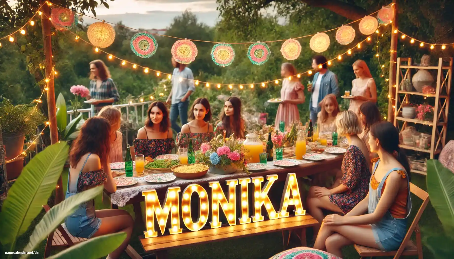Fejring af navnedag og navn - Mónika