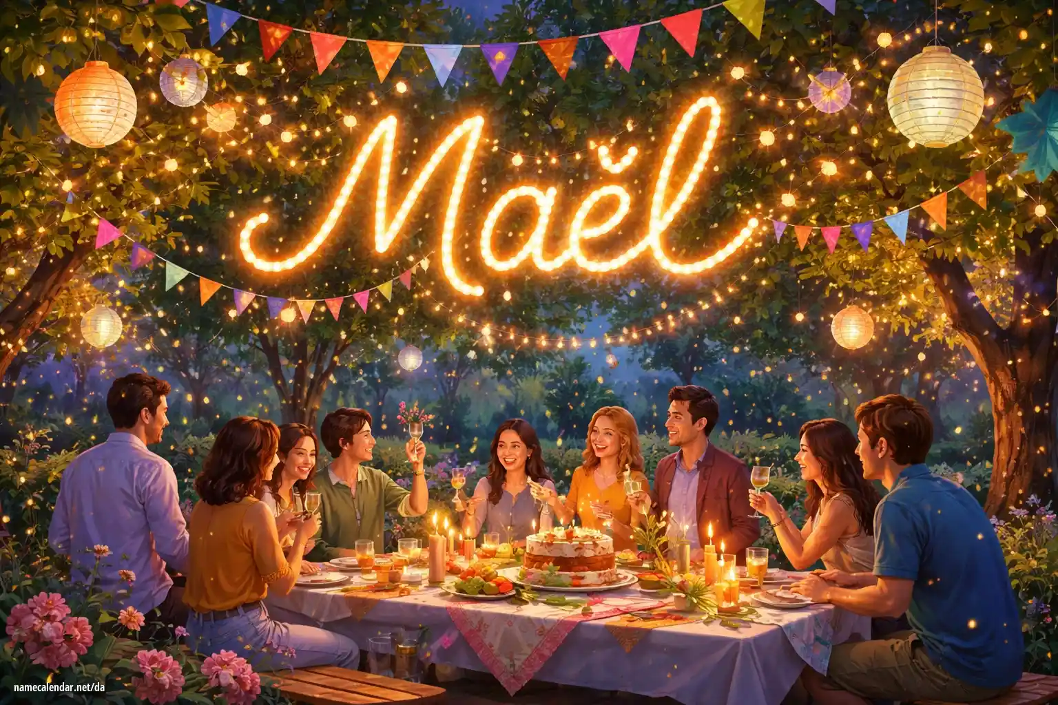 Fejring af navnedag og navn - Maël