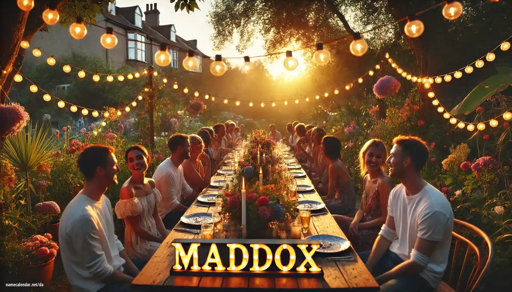 Fejring af navnedag og navn - Maddox