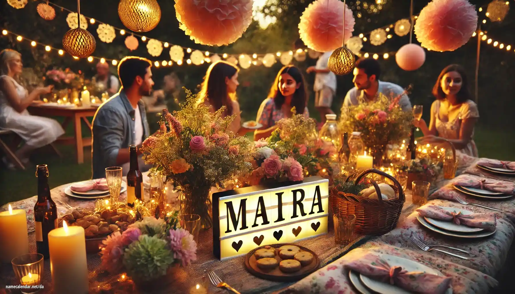 Fejring af navnedag og navn - Maira