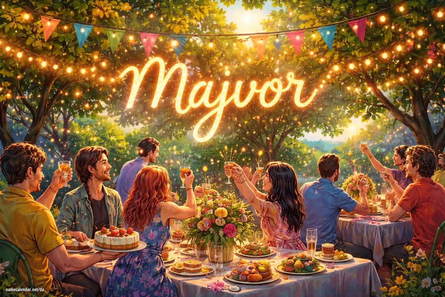 Fejring af navnedag og navn - Majvor