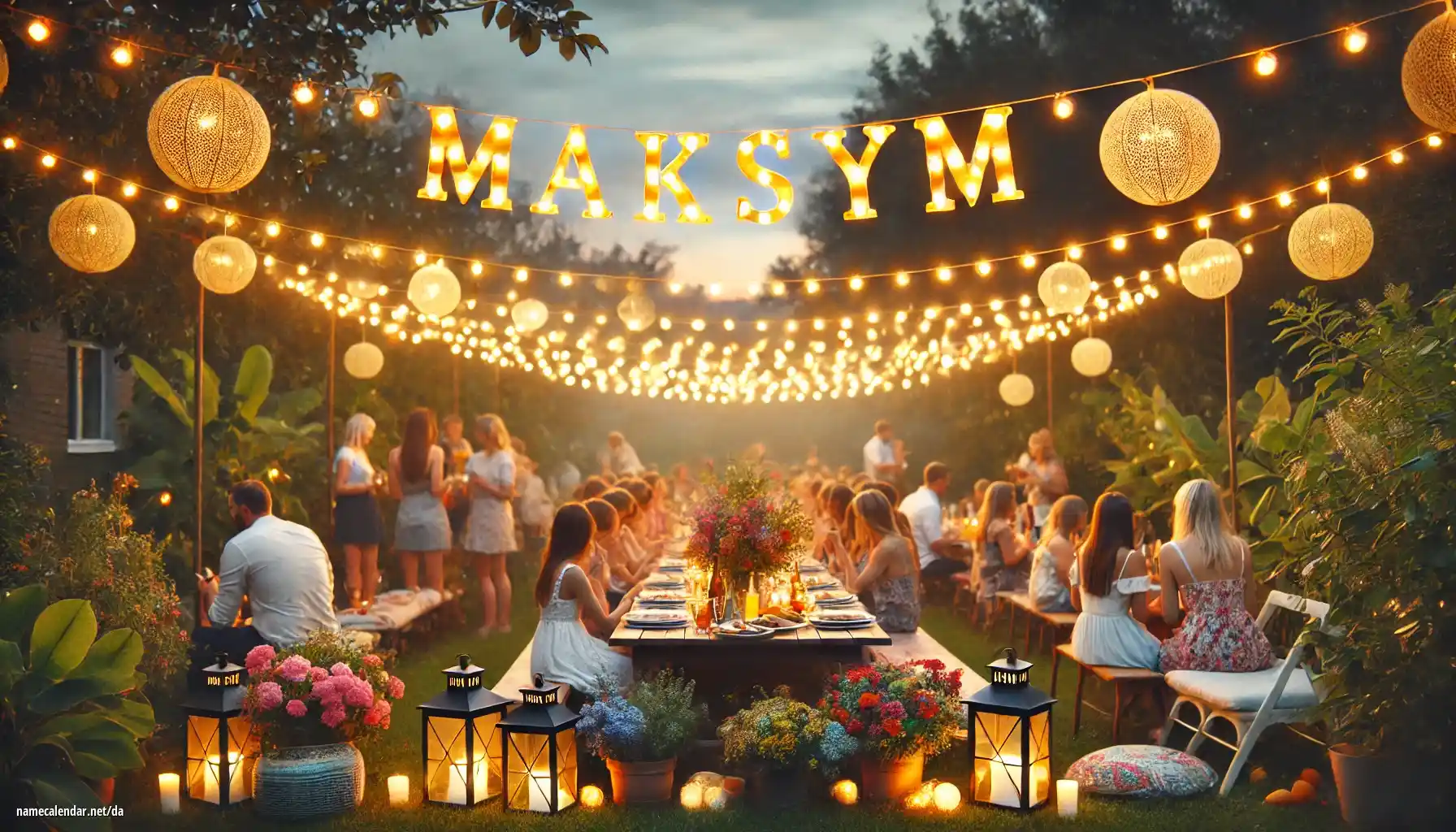 Fejring af navnedag og navn - Maksym