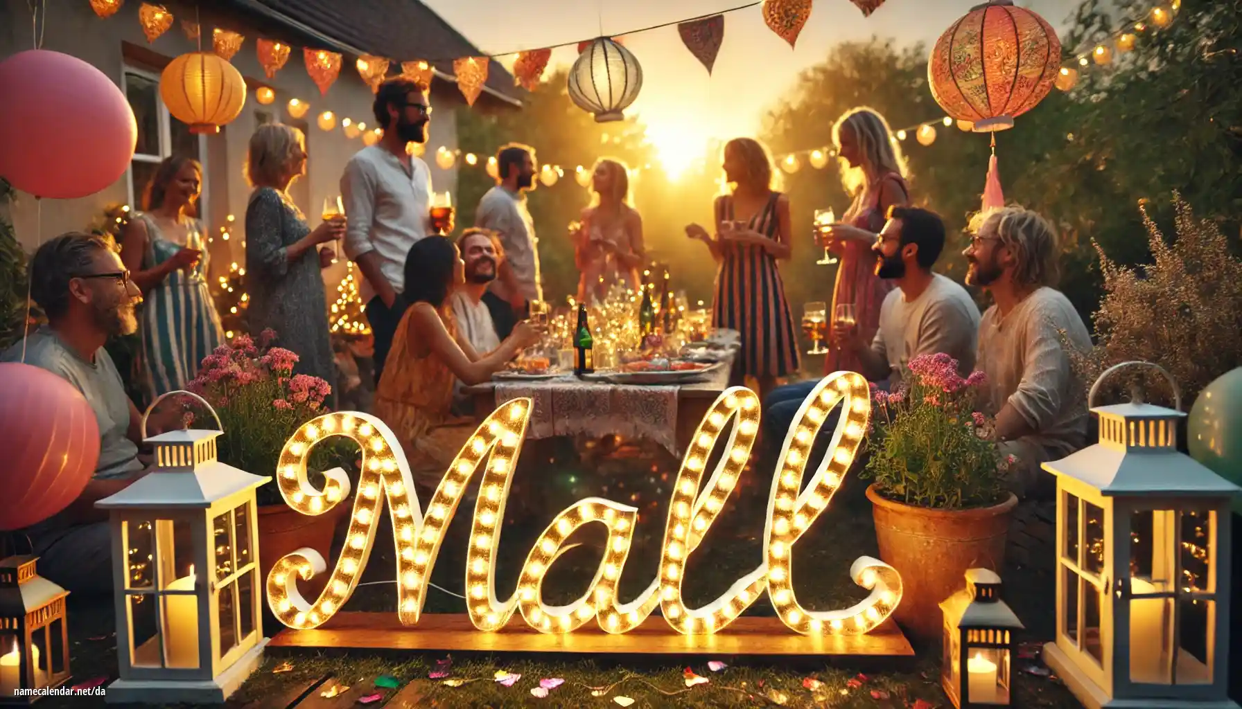 Fejring af navnedag og navn - Mall
