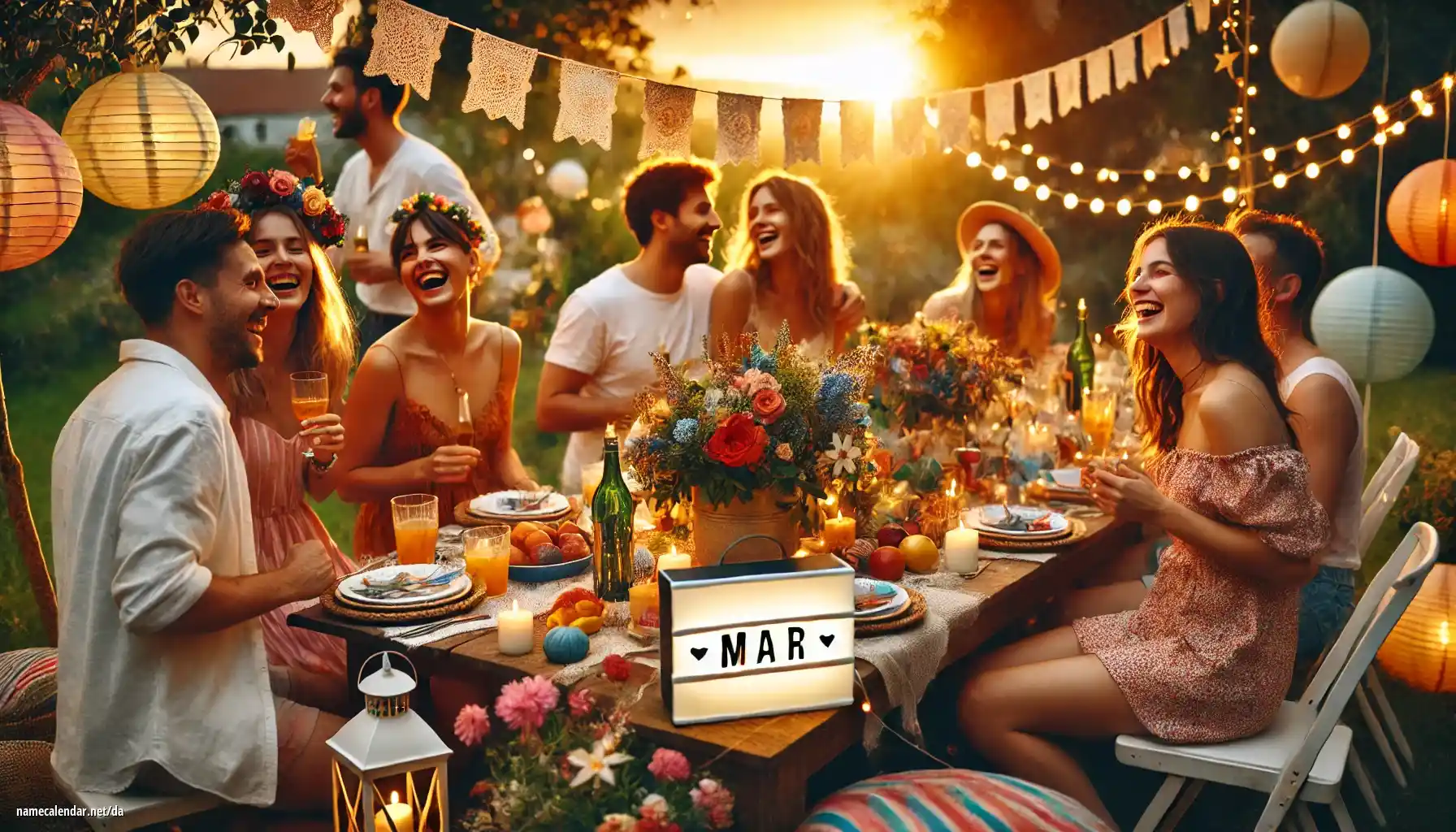 Fejring af navnedag og navn - Mar