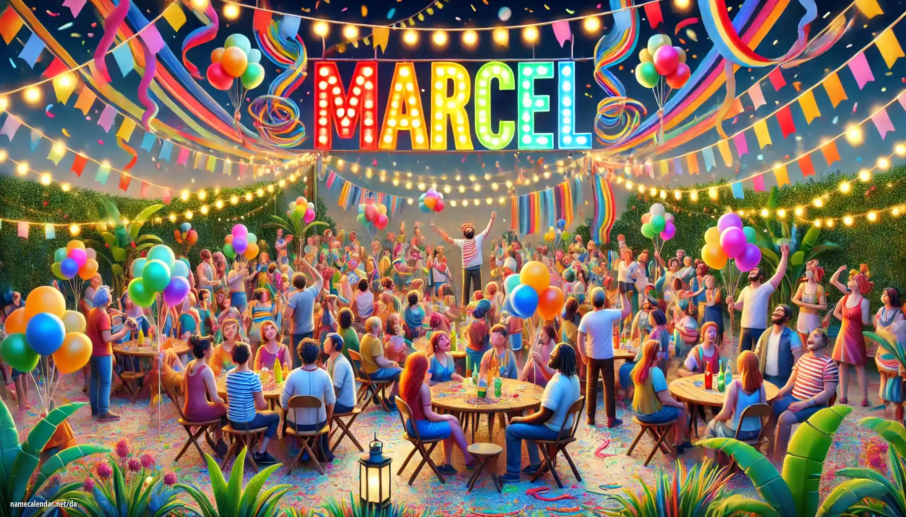 Fejring af navnedag og navn - Marcel