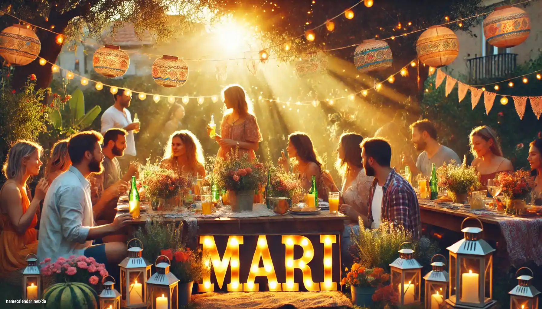 Fejring af navnedag og navn - Mari