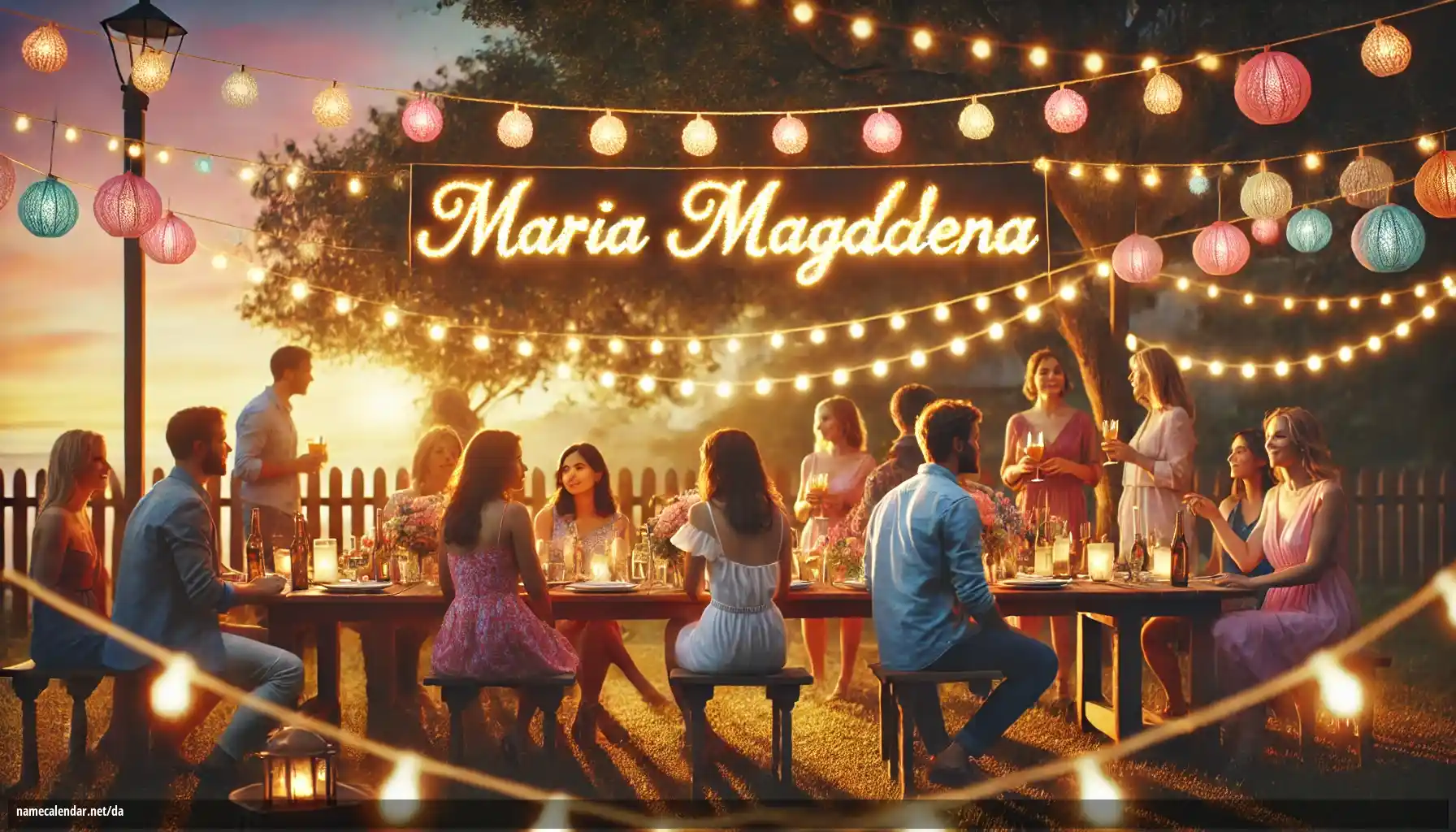 Fejring af navnedag og navn - Maria Magdalena