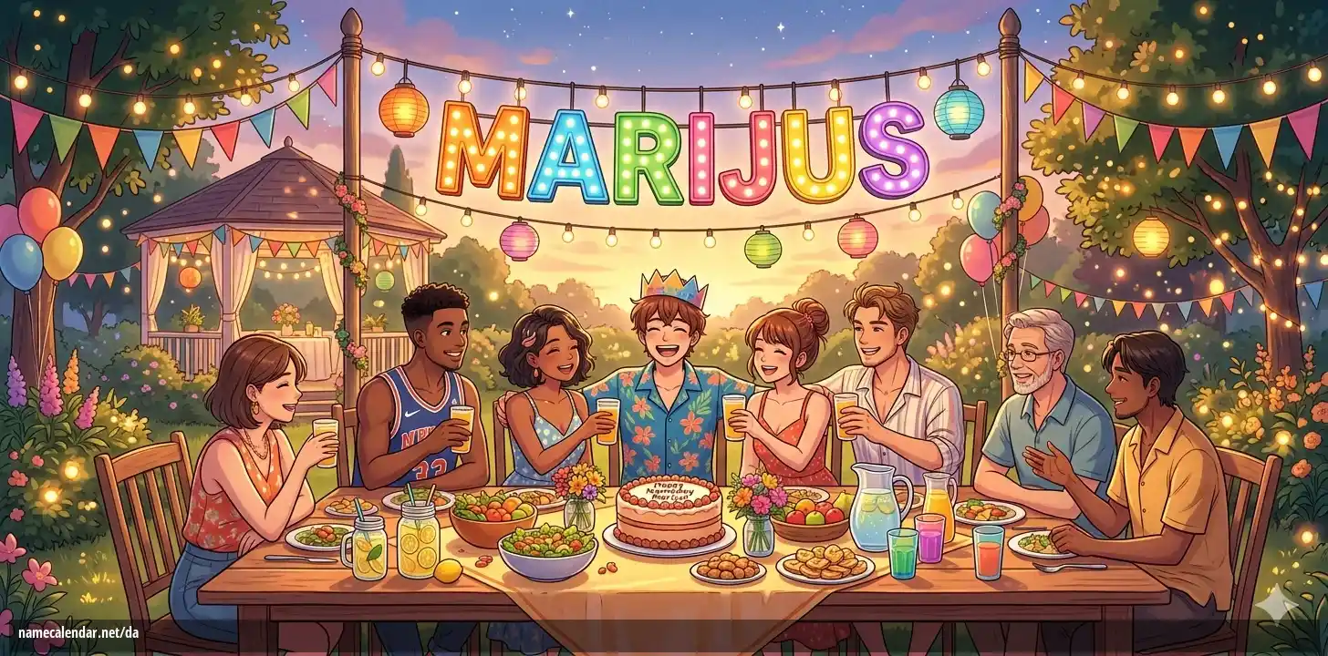 Fejring af navnedag og navn - Marijus