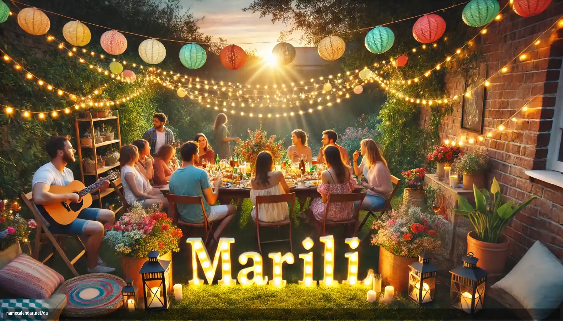 Fejring af navnedag og navn - Marili