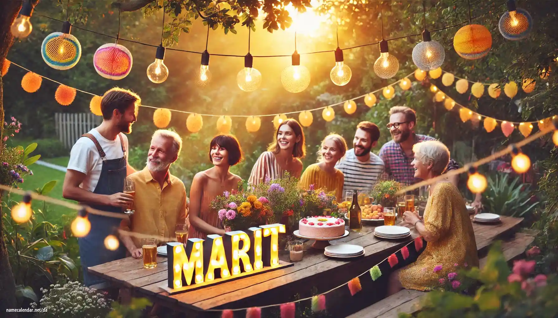 Fejring af navnedag og navn - Marit
